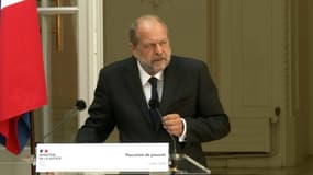 Éric Dupond-Moretti lors de son installation au ministère de la Justice, le 7 juillet 2020.