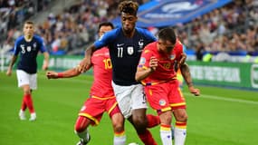 Kingsley Coman lors de France-Andorre, le 10 septembre 2019