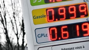 Les tarifs d'une station-service - Image d'illustration