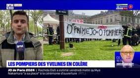 Yvelines: les pompiers en grève ont manifesté ce vendredi