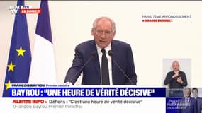 Finances publiques: François Bayrou évoque "une heure de vérité décisive"