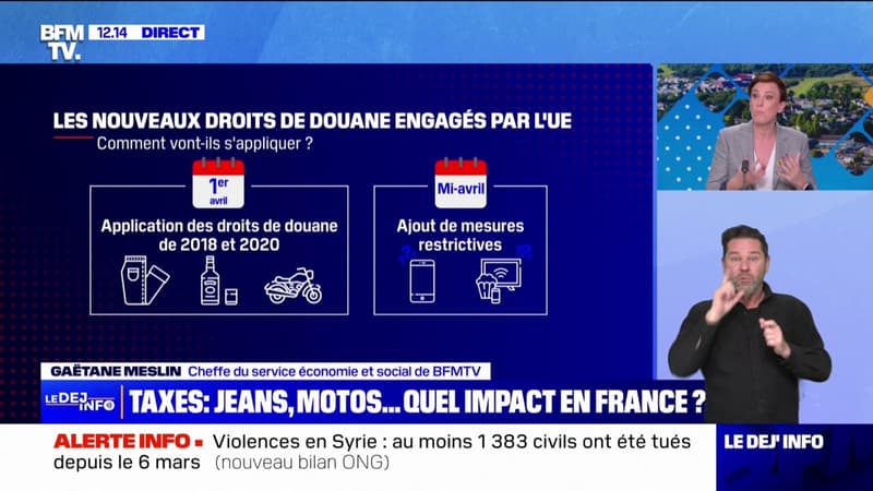 Hausse des droits de douanes américains: quelles conséquences pour les consommateurs après la riposte de l'Union européenne?