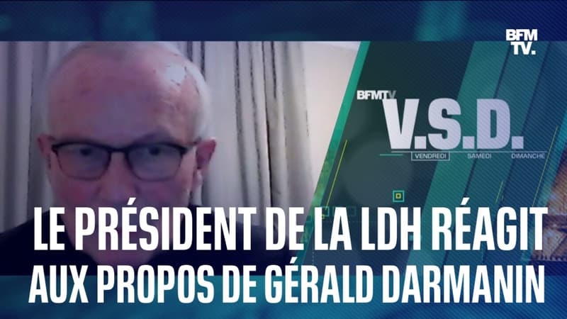 Le président de la Ligue des droits de l'Homme réagit aux propos de Gérald Darmanin sur BFMTV