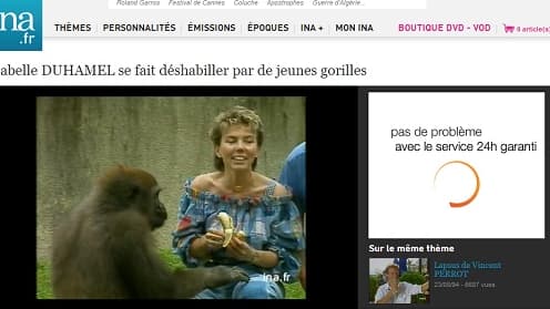 La séquence contestée par Isabelle Duhamel est diffusée sur le site de l'INA.