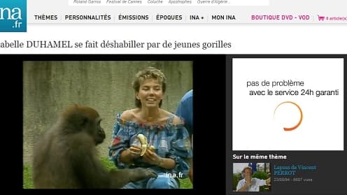 La séquence contestée par Isabelle Duhamel est diffusée sur le site de l'INA.