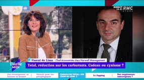 Total : cadeau ou coup de com' ? "Ce n’est pas vraiment un cadeau, ils sont plus chers que la concurrence, c’est un ajustement de leurs prix" selon Pascal De Lima. 