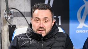 Roberto De Zerbi lors d'OM-Lens, le 24 janvier 2026.