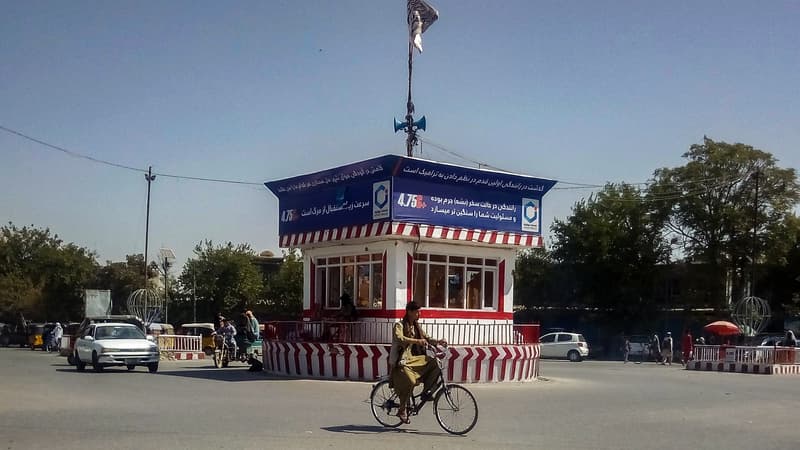 Vue de Kunduz, occupé par les talibans depuis plusieurs jours. 