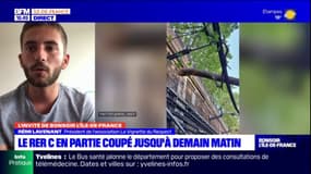 Le RER C en partie coupé après les orages, les usagers dans l'attente