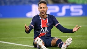 L'attaquant brésilien du Paris Saint-Germain, Neymar, lors du quart de finale retour de la Ligue des Champions contre le Bayern Munich, le 13 avril 2021 au Parc des Princes