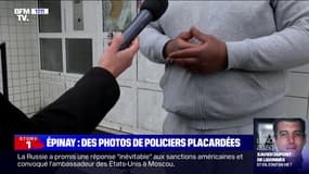 "Il y en a marre, tout le monde est révolté": un habitant d'Épinay-sur-Seine explique pourquoi, selon lui, des photos de policiers ont été placardées dans des immeubles