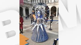 Le costume réalisé par Karen Duthoit, qui lui a permis de remporter l'édition 2023 du carnaval de Venise.