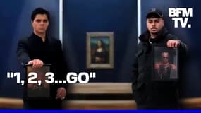 Deux youtubeurs allemands réussissent à installer illégalement un portrait de Donald Trump au Louvre 