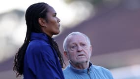Wendie Renard avec Jean-Michel Aulas