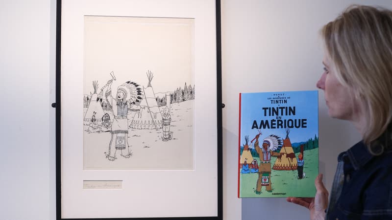 A drawing of Tintin sold for 2.16 million euros A drawing of Tintin sold for 2.16 million euros