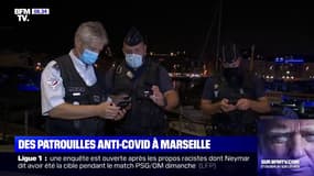 À Marseille, des policiers patrouillent pour faire respecter le port du masque