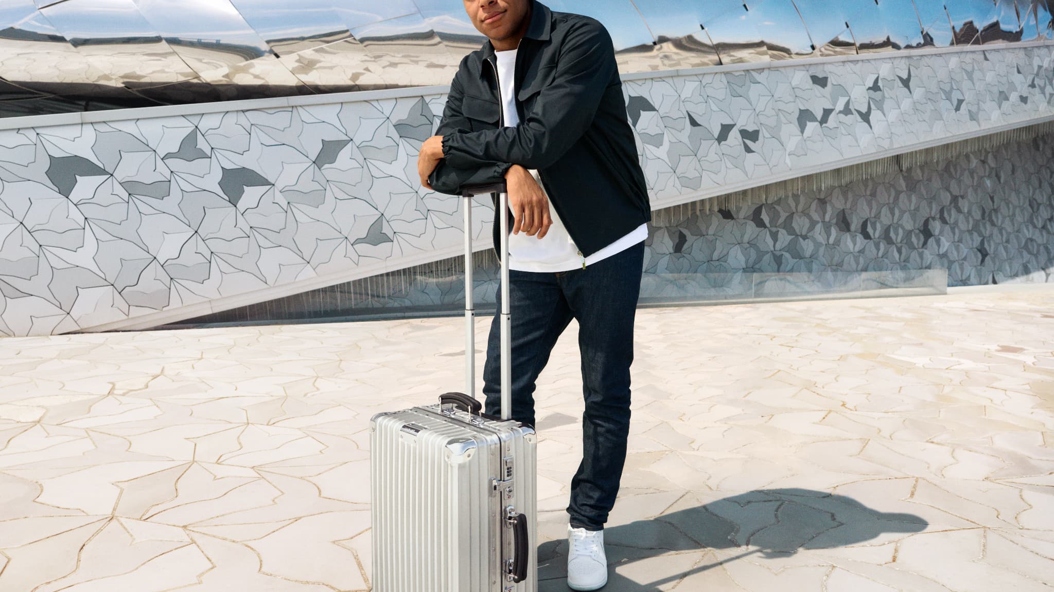 Kylian Mbappé pour Rimowa