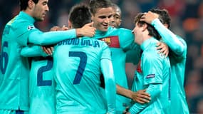 Lionel Messi et ses coéquipiers du Barça