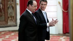 François Hollande et Manuel Valls, le 5 février 2015, à l'Elysée. 