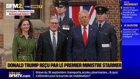 Donald Trump accueilli par Keir Starmer, le Premier ministre britannique, à Chequers