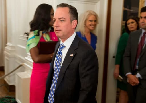 Reince Priebus a été remplacé par un ancien général des Marines, John Kelly, en juillet 2017 Reince Priebus a été remplacé par un ancien général des Marines, John Kelly, en juillet 2017