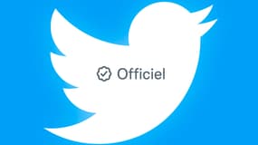 Le badge gris de Twitter