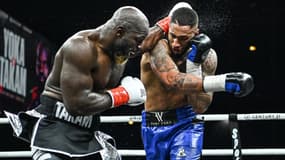 Carlos Takam et Tony Yoka, à Paris le 12 mars 2023