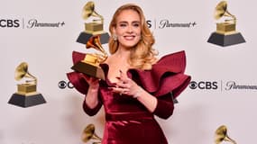 La chanteuse Adele lors des Grammy Awards le 5 février 2023