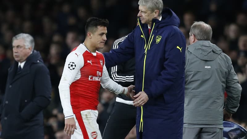 Alexis Sanchez et Arsène Wenger