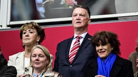 Louis van Gaal dans les tribunes de la Johan Cruyff Arena d'Amsterdam, le 16 mars 2025.