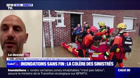 Crues dans le Pas-de-Calais: "On vit un élan de solidarité", affirme Yaël Lecras (vice-président du syndicat des sapeurs-pompiers professionnels)