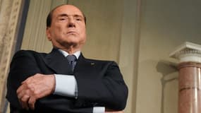 Silvio Berlusconi le 7 mai 2018 au Quirinal, à Rome. 