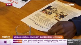 Loi immigration: un projet qui séduit sur le terrain 