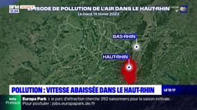 Haut-Rhin: vitesse abaissée en raison d'un épisode de pollution ce mardi