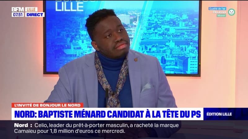 Fédération du Nord du PS: Baptiste Ménard veut créer "un laboratoire de recherche socialiste"