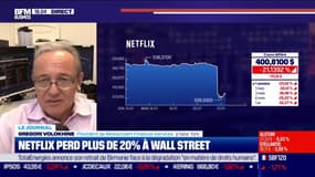 Dégringolade pour Netflix avec une perte de plus de 20% à Wall Street