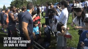 XV de France : la superbe ambiance entre les Bleus et leurs supporters au camp d’entraînement