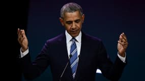 Barack Obama a donné une conférence à Paris samedi 2 décembre 2017.