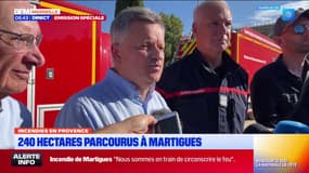 Incendie à Martigues: les autorités espèrent fixer le feu d'ici la fin de matinée