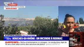Incendie à Rognac: "Le feu est maîtrisé dans le secteur Saragousse", affirme la maire Sylvie Miceli-Houdais (UDI)