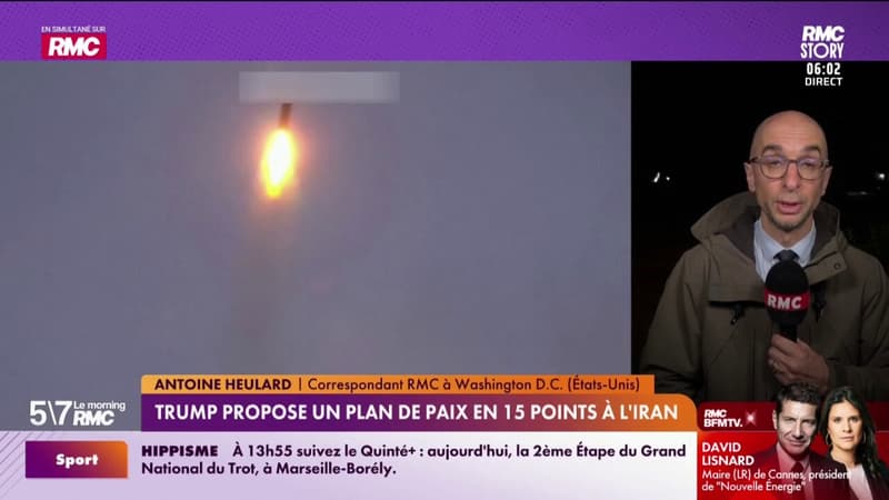 Trump propose un plan de paix en 15 points à l'Iran