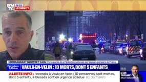 Incendie de Vaulx-en-Velin: "Le feu a démarré au rez-de-chaussée et s'est propagé dans les étages", selon le commandant Geofrrey Casu