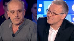 Philippe Poutou sur le plateau de l'émission "On n'est pas couché", présentée par Laurent Ruquier