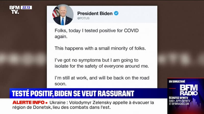 Joe Biden à nouveau testé positif au Covid-19
