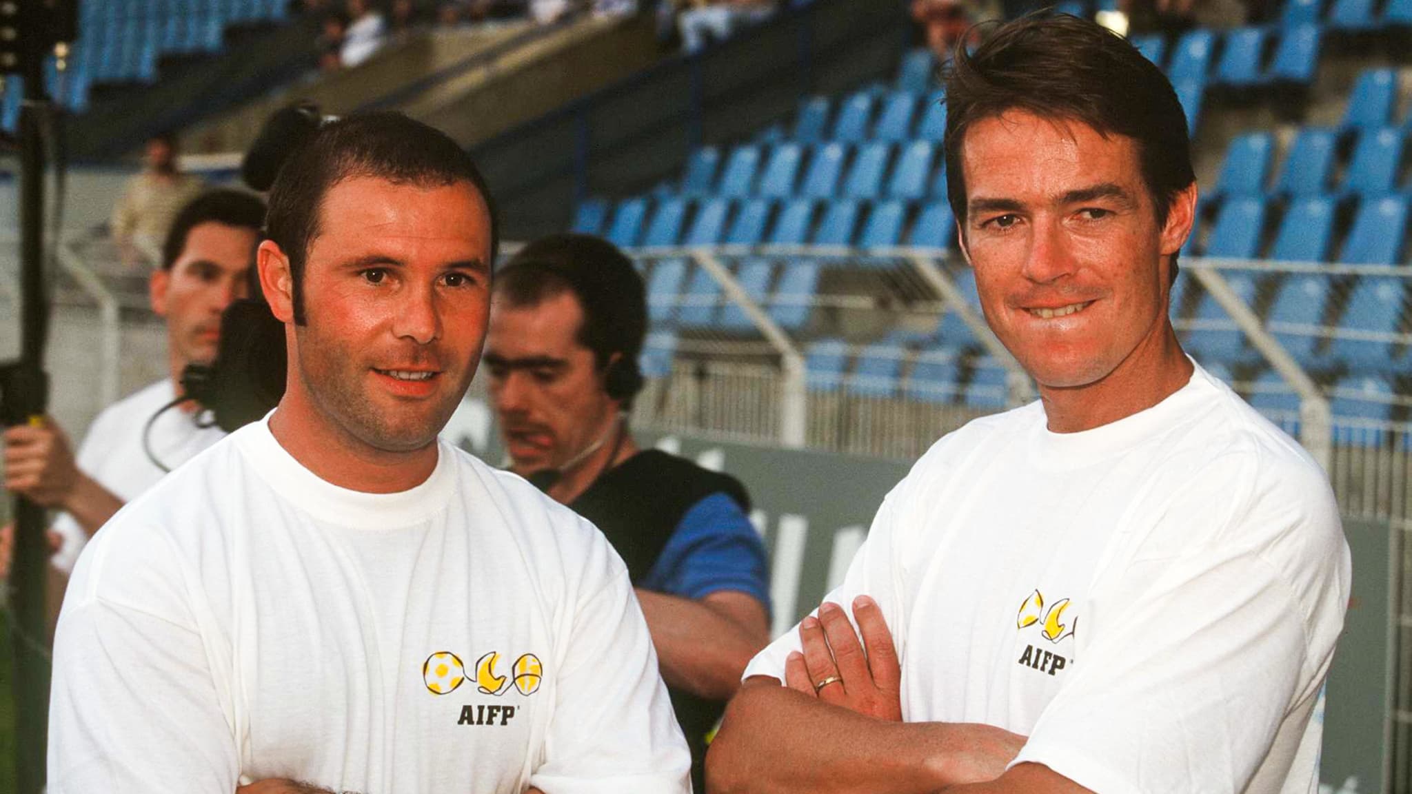 Jean-Marc Bosman lors d'un match en faveur de l'arrêt Bosman en 1998 Jean-Marc Bosman lors d'un match en faveur de l'arrêt Bosman en 1998
