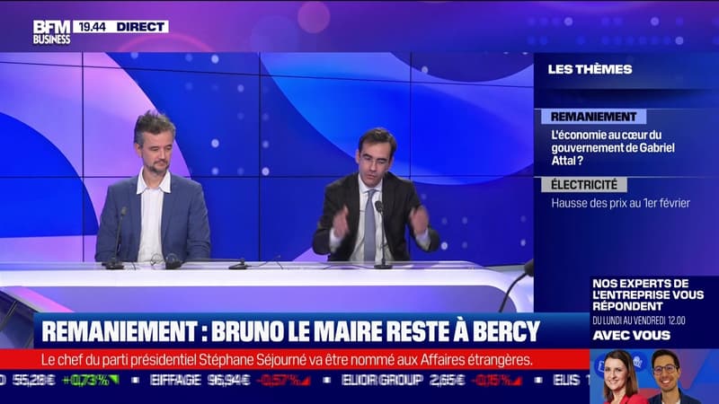 Remaniement : Bruno le Maire reste à Bercy (3) - 11/01