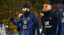 Karim Benzema et Christopher Nkunku avec l'équipe de France.