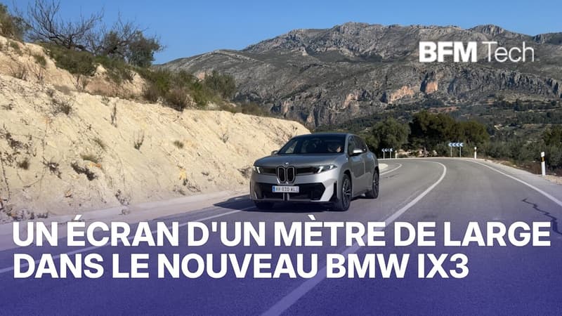 Le nouveau BMW iX3 cache un écran de plus d'un mètre de large