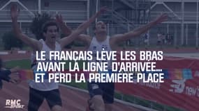 Le Français lève les bras avant la ligne d'arrivée... et perd la première place
