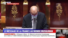 Jean-Yves Le Drian: la France adresse "un message de paix au monde musulman"